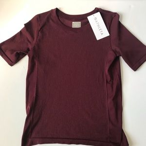 Athleta Renee Ribbed Tee NEW w/Tags